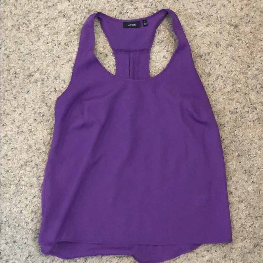 Purple dress tank top